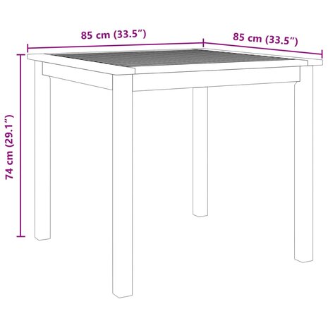 3-delige Tuinset massief acaciahout 8721102822339 9