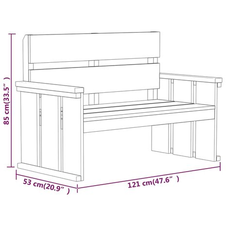 3-delige Tuinset geïmpregneerd grenenhout 8720286853146 11