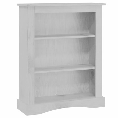 Boekenkast 3 planken 81x29x100 cm grenenhout Corona-stijl grijs 8719883682082 2