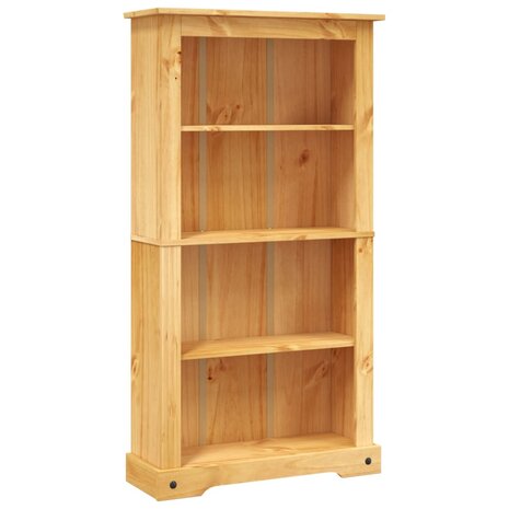 Boekenkast grenenhout met 4 planken Corona-stijl 81x29x150 cm 8718475526230 2