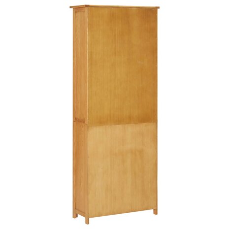 Boekenkast met 2 deuren 70x30x180 cm massief eikenhout 8720286006818 5