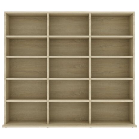 Cd-kast 102x23x89,5 cm bewerkt hout sonoma eikenkleurig 8719883914923 4