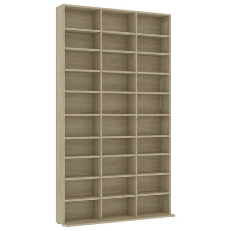 Cd-kast 102x16x177,5 cm bewerkt hout sonoma eikenkleurig 8719883914831 2