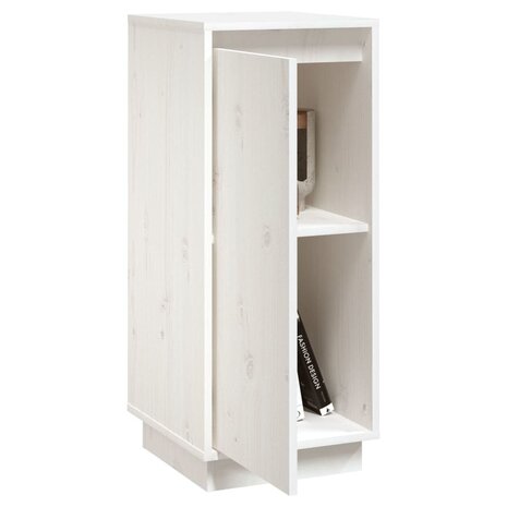 Dressoir 31,5x34x75 cm massief grenenhout wit 8720286841785 6