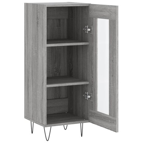 Dressoir 34,5x34x90 cm bewerkt hout grijs sonoma eikenkleurig 8720845869656 6