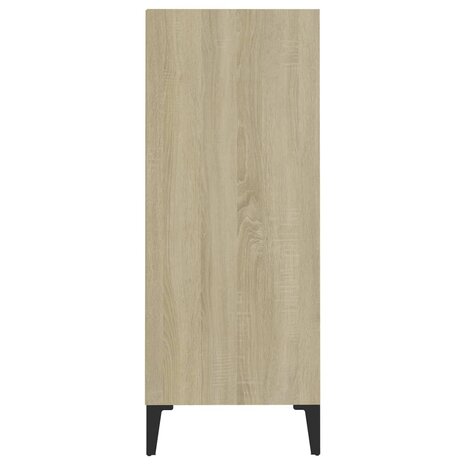 Dressoir 57x35x90 cm bewerkt hout sonoma eikenkleurig 8720286359426 5