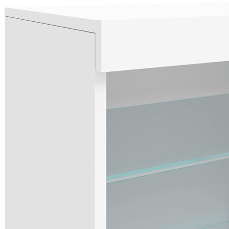 Dressoir met LED-verlichting 60,5x37x67 cm wit 8721012252776 9