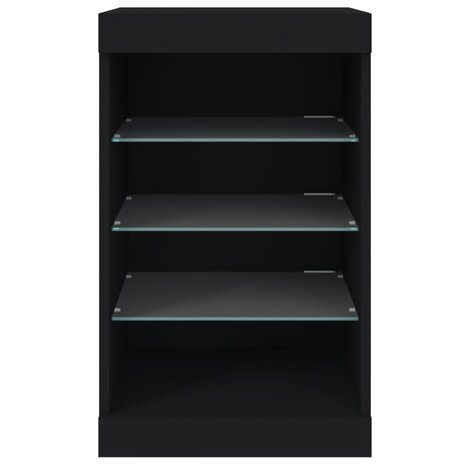 Dressoir met LED-verlichting 41x37x67 cm zwart 8721012253063 6