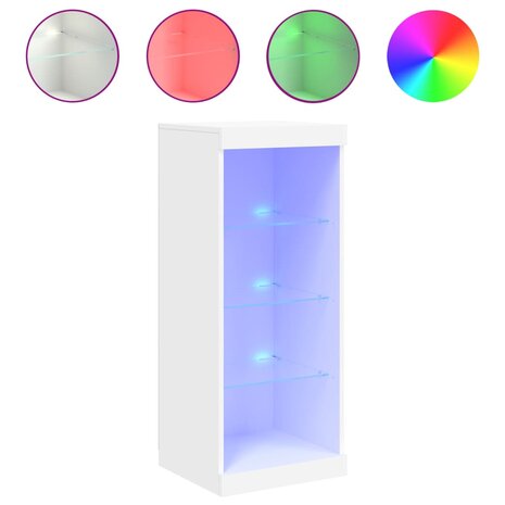 Dressoir met LED-verlichting 41x37x100 cm wit 8721012253124 2