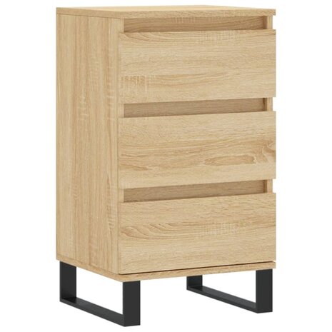 Dressoir 40x35x70 cm bewerkt hout sonoma eikenkleurig 8720845873301 2