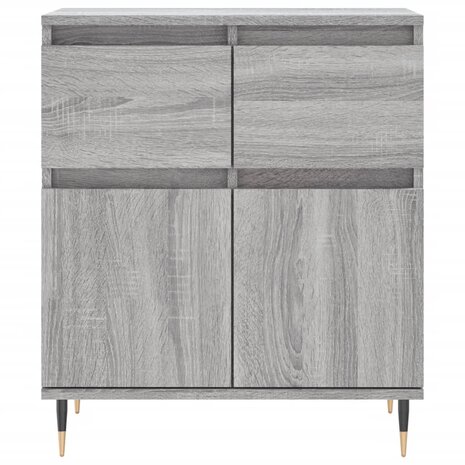 Dressoir 60x30x75 cm bewerkt hout grijs sonoma eikenkleurig 8720845873417 5