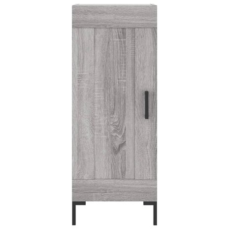 Dressoir 34,5x34x90 cm bewerkt hout grijs sonoma eikenkleurig 8720845871659 5