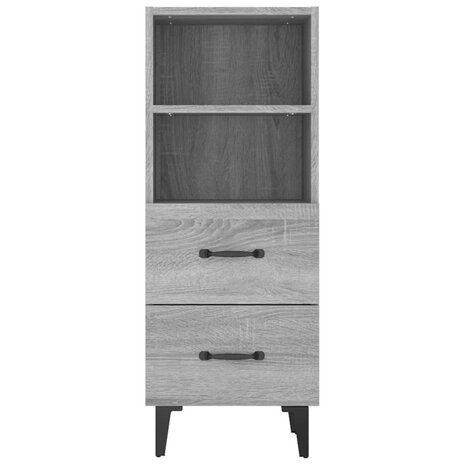 Dressoir 34,5x34x90 cm bewerkt hout grijs sonoma eikenkleurig 8720287085430 6