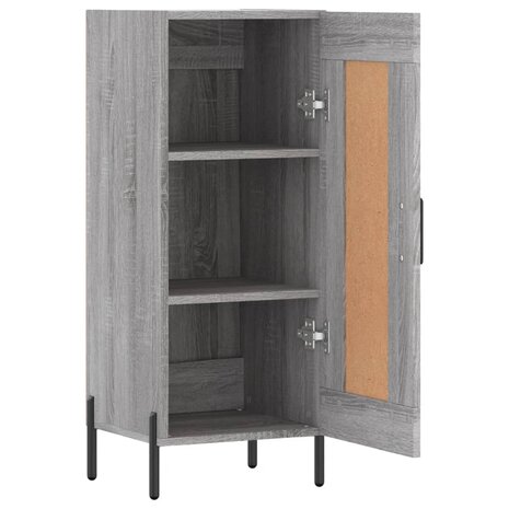 Dressoir 34,5x34x90 cm bewerkt hout grijs sonoma eikenkleurig 8720845871734 6