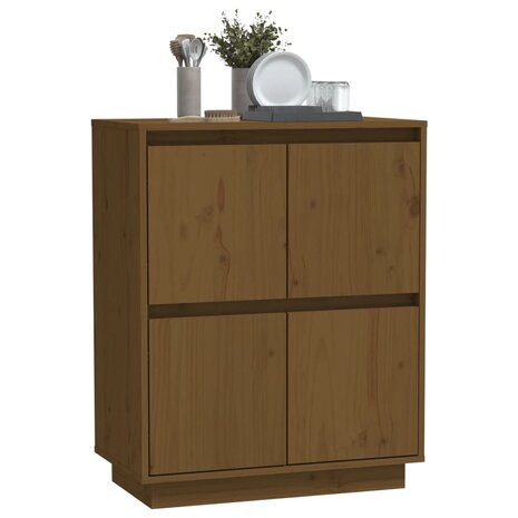 Dressoir 60x34x75 cm massief grenenhout honingbruin 8720286842041 4