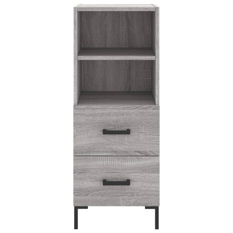 Dressoir 34,5x34x90 cm bewerkt hout grijs sonoma eikenkleurig 8720845868451 6