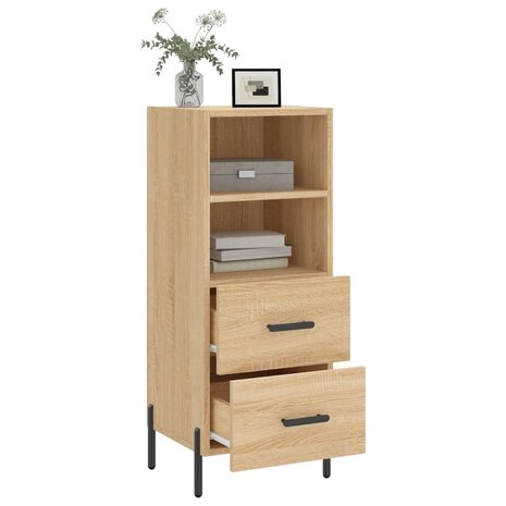 Dressoir 34,5x34x90 cm bewerkt hout sonoma eiken 8720845868505 4