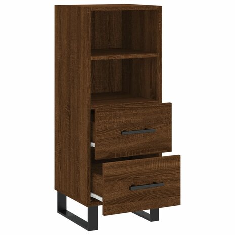 Dressoir 34,5x34x90 cm bewerkt hout bruin eikenkleur 8720845868703 5