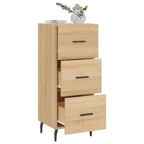 Dressoir 34,5x34x90 cm bewerkt hout sonoma eiken 8720845867942 4