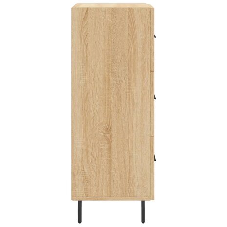 Dressoir 34,5x34x90 cm bewerkt hout sonoma eiken 8720845867942 7