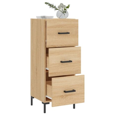 Dressoir 34,5x34x90 cm bewerkt hout sonoma eiken 8720845867782 4