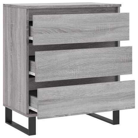 Dressoir 60x30x75 cm bewerkt hout grijs sonoma eikenkleurig 8720845907730 6