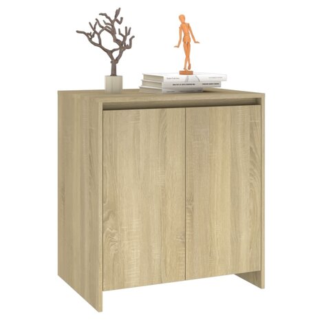 Dressoir 70x41x75 cm bewerkt hout sonoma eikenkleurig 8720286835166 4