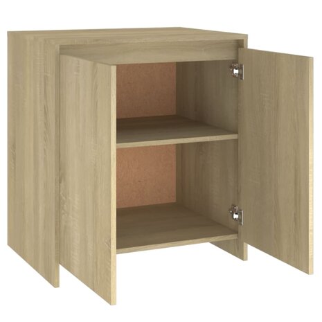 Dressoir 70x41x75 cm bewerkt hout sonoma eikenkleurig 8720286835166 8