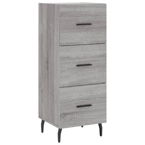 Dressoir 34,5x34x90 cm bewerkt hout grijs sonoma eikenkleurig 8720845867973 2