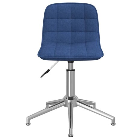 Eetkamerstoelen 2 st draaibaar stof blauw 8720286524350 4