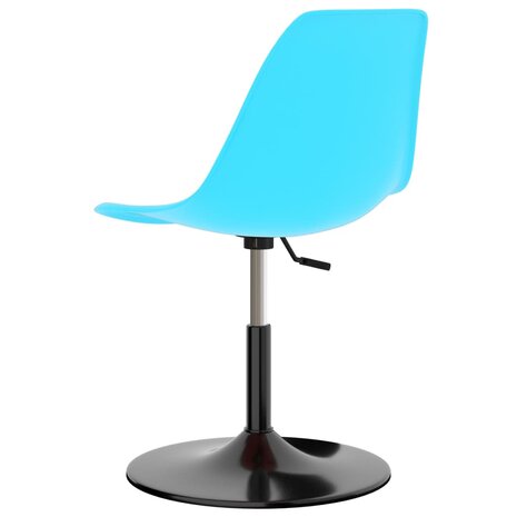 Eetkamerstoelen 2 st draaibaar PP blauw 8720286144282 5