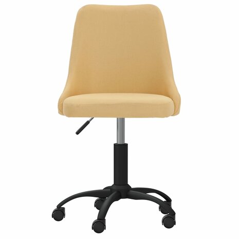 Eetkamerstoelen draaibaar 2 st stof geel 8720286386811 3