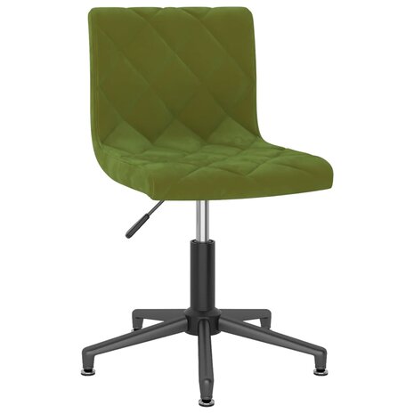 Eetkamerstoelen draaibaar 2 st fluweel lichtgroen 8720286522011 3