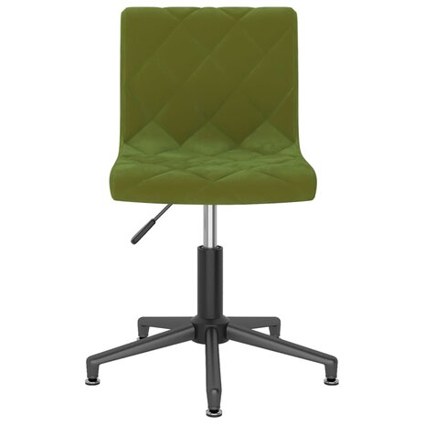 Eetkamerstoelen draaibaar 2 st fluweel lichtgroen 8720286522011 4