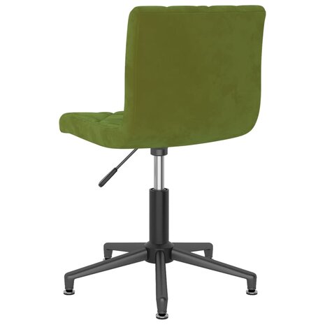 Eetkamerstoelen draaibaar 2 st fluweel lichtgroen 8720286522011 6