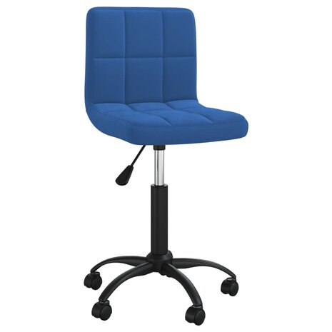 Eetkamerstoelen draaibaar 2 st fluweel blauw 8720286527511 3