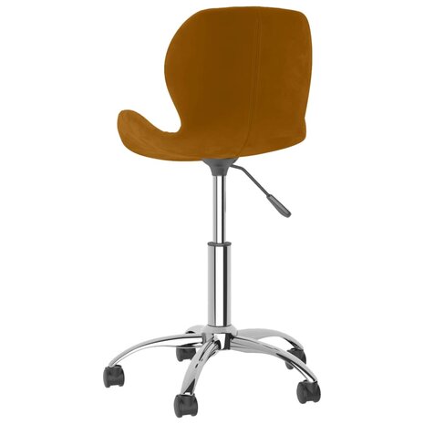 Eetkamerstoelen draaibaar 2 st fluweel bruin 8720286533239 7