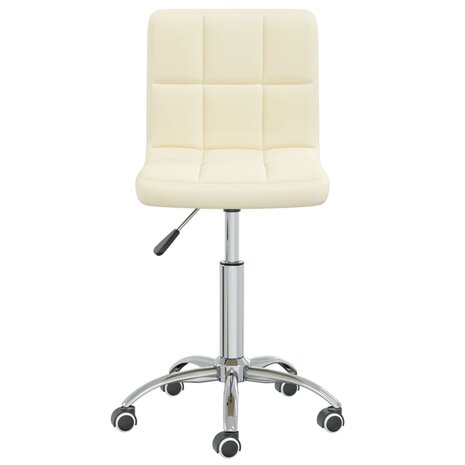 Eetkamerstoelen 2 st draaibaar stof crèmekleurig 8720286527054 4