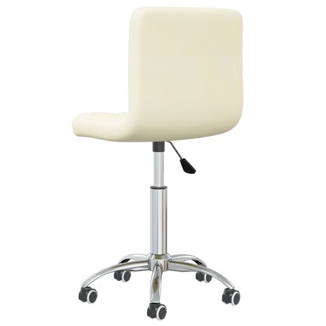 Eetkamerstoelen 2 st draaibaar stof crèmekleurig 8720286527054 6