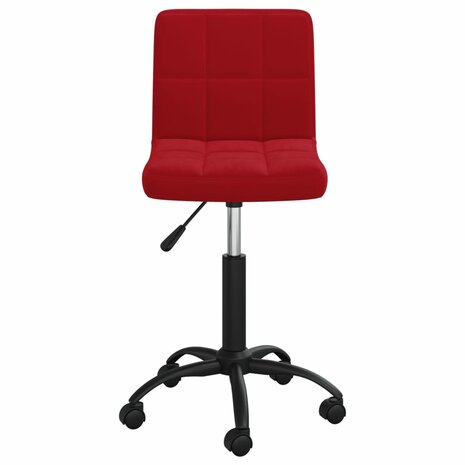 Eetkamerstoelen draaibaar 2 st fluweel wijnrood 8720286527535 4