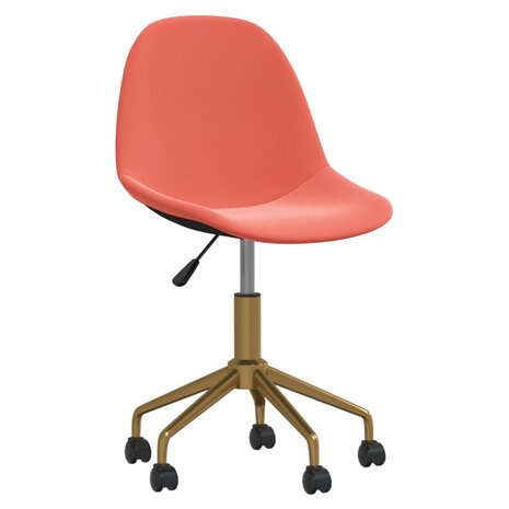 Eetkamerstoelen draaibaar 2 st fluweel roze 8720286518809 3