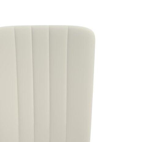 Eetkamerstoelen 2 st fluweel crèmekleurig 8720286212097 7