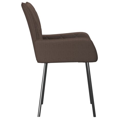 Eetkamerstoelen draaibaar 2 st stof taupe 8720287109464 5