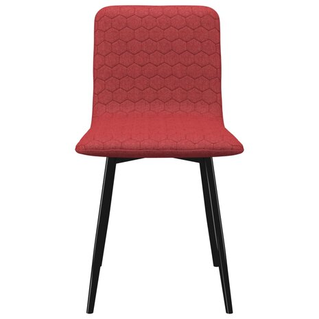 Eetkamerstoelen 2 st stof wijnrood 8719883735658 3