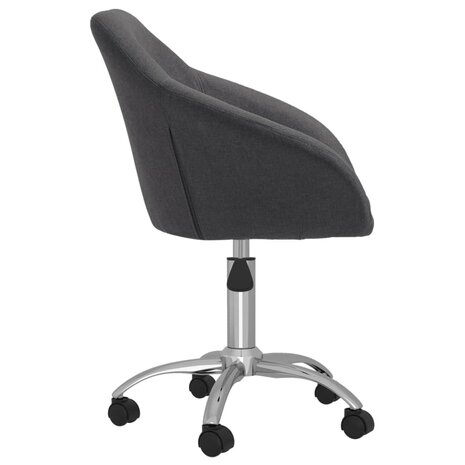 Eetkamerstoelen draaibaar 2 st stof donkergrijs 8720286382929 4