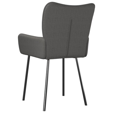 Eetkamerstoelen 2 st stof donkergrijs 8720287109402 6