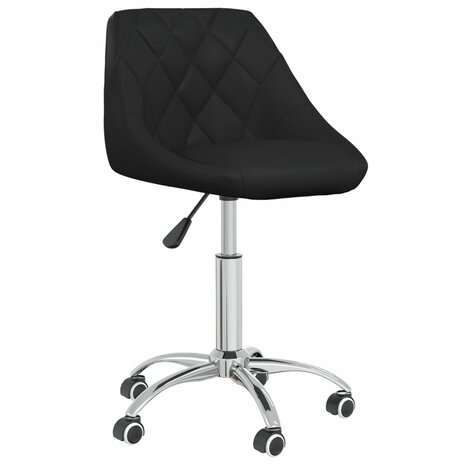 Eetkamerstoelen draaibaar 2 st kunstleer zwart 8720286535806 3