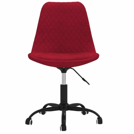 Eetkamerstoelen draaibaar 2 st stof wijnrood 8720286677285 4