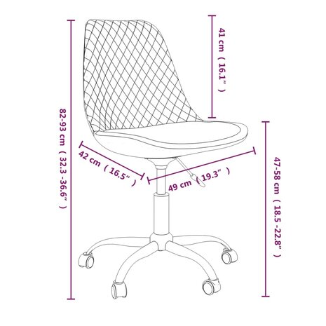 Eetkamerstoelen draaibaar 2 st stof wijnrood 8720286677285 10