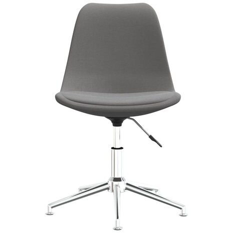 Eetkamerstoelen draaibaar 2 st stof lichtgrijs 8720286676943 4